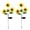 Yellow, variant on Solar LED Sunflower Garden Lights 27.56in Multi-Head Waterproof Outdoor Solar Powered Ground Lights with Auto On/Off