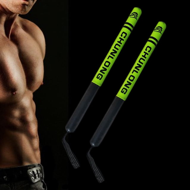 1 par de palos de entrenamiento de precisión de boxeo Cola duraderos equipo punzón Verde