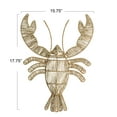 thumbnail image 2 of Creative Co-Op Coastal Catch Seagrass Lobster Wall Decor, Natural, 2 of 3