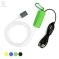 thumbnail image 2 of GustaveDesign Aquarium USB Air Pump Ultra Silent High Energy Saving Supplies Mini Portable Oxygen Air Pump with Hanging Buckle, Air Stone and Silicone Tube for Fish Tank Aquarium, Green, 2 of 11
