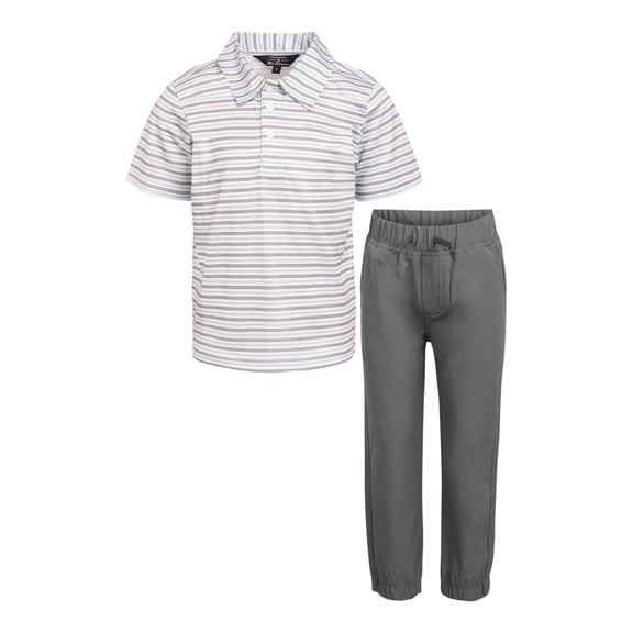 Ben Sherman Clothes Boys’ 2-Piece Tech Polo Pant Outfit Set – Includes Short Sleeve Polo Shirt & Pants, Comfortable Everyday Clothing for Little & Big Boys Sizes (4-14)