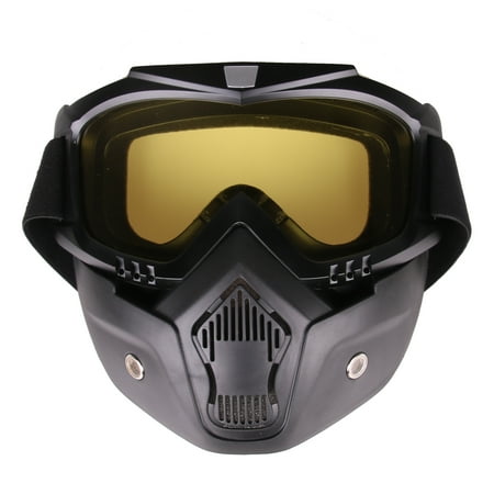 Face Billet - Classic Style Tactical Mask Soft Bullet Dart Protective Mirror Face Mask for Nerf - Yellow