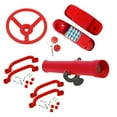thumbnail image 2 of TISHITA Outdoor Steering Wheel Swings Set Accessory for Children Interactive Learning red, 2 of 8