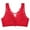 Red, variant on Riforla Women's Plus Size Thin Cup New Breathable Upper Support Bra No Underwire Lace Bra Bras for Women Black 36