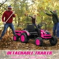 thumbnail image 5 of CazToi 12V 35W Dual Motors Ride On Tractor with Trailer  for Kids Gift for Boys Girls, 5 of 9