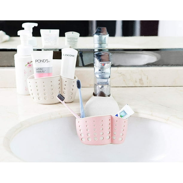 Sink caddy sponge holder for kitchen sink faucet hanging caddy organizer for sponge brush soap and towel Walmart