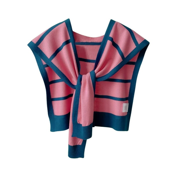 Capa de cuadros gruesos de visón sintético para mujer, talla grande, tejido con mangas, chal, versátil, Qipao, bufanda con borlas, capa para mujer