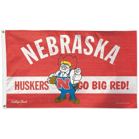 - Nebraska Cornhuskers Throwback Vintage 3' x 5' Pole Flag