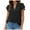 Black, variant on Women Summer Tops Womens Casual Solid T Shirt V Neck Short Sleeve Top Blouse Women's Tops Short Sleeve Stretchy Scrub Top Shirt Jean Jacket Women Winter Blouses for Athletic Polyester Sky Blue 2XL