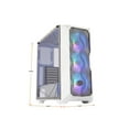 thumbnail image 2 of Cooler Master MCB-D500D-WGNN-S01 MasterBox TD500 Mesh Mid-Tower Computer Case - Mesh, Steel, Plastic, Tempered Glass - White, 2 of 18