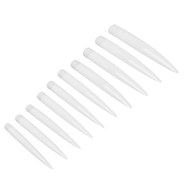 Punta De Uñas Postizas, Punta De Uñas Larga Y Puntiaguda Ecológica Para Extensión De Uñas, Uñas UV, Aprendizaje De Manicura