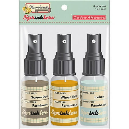 October Afternoon Farmhouse Sprinkler Ink, 3Pk