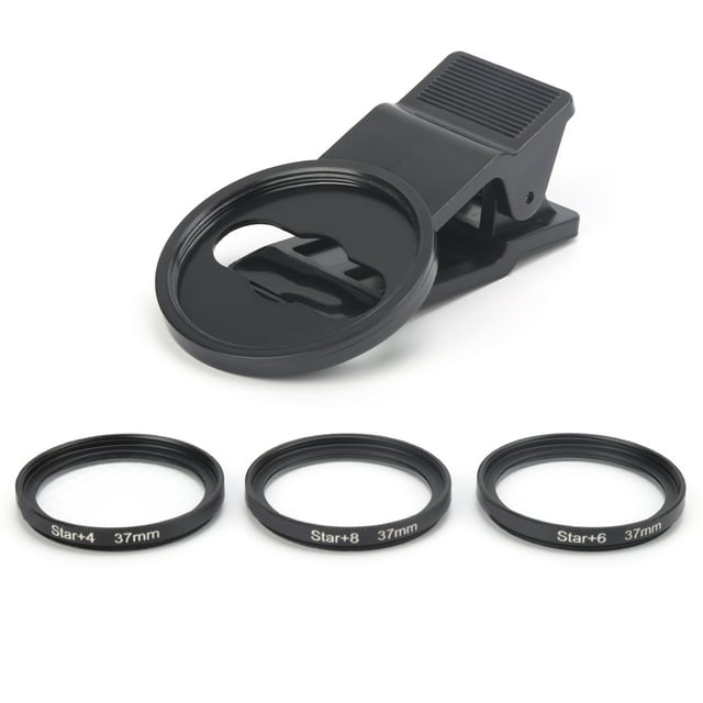 Filtro de estrella Jadeshay 37 mm 4/6/8 puntos Negro