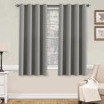 thumbnail image 1 of Cortinas blancas de 96 pulgadas de largo, paneles de tratamiento de ventana/cortinas para sala de estar, diseño moderno, paneles de cortina con ojales para comedor, juego de 2, gris paloma, 52 pulgadas de ancho x 63 pulgadas de largo, 1 of 5