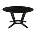 thumbnail image 5 of Santana 7 Piece Round Black Wood Dining Table Set with Charcoal Fabric, 5 of 6