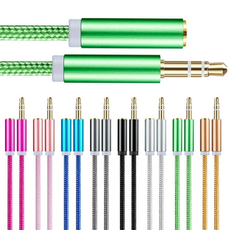

Braided 3.5mm Male to Female Audio Adapter Cable Extension Cord for PC Laptop Blue