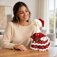 thumbnail image 4 of Aurorax Christmas Goose Clothes for Cement Goose Porch Goose 23"/17",Porch Goose Outfit 19 inch,Red Holiday Porch Goose Clothing Accessories for Garden Lawn Yard, 4 of 6