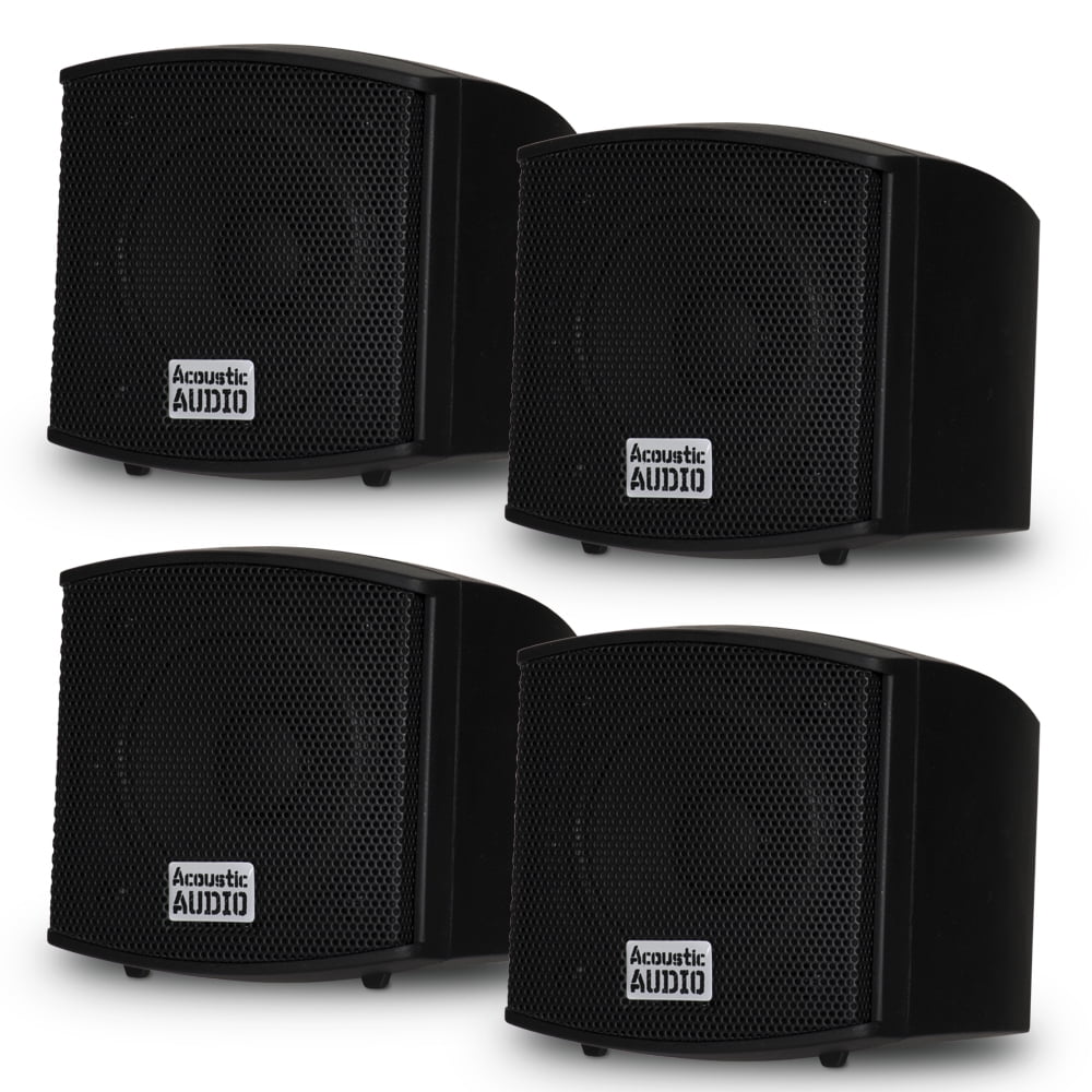 Acoustic Audio AA321B Mountable Indoor Speakers 1600 Watts Black 4 