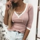 thumbnail image 3 of Ichuanyi Lady Lady Fashion Women vende Hollow Out Three Quarter Sleeve Blouse ICHUANYI WER2023082210307, 3 of 5