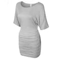 thumbnail image 2 of KOGMO Womens Kimono Sleeve Side Shirring Ruched Dress, 2 of 7