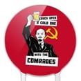 thumbnail image 3 of Acrylic Crack Open a Cold One with the Comrades Funny Humor Cake Topper Party Decoration for Wedding Anniversary Birthday Graduation, 3 of 7