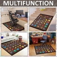thumbnail image 2 of Block Game Rug Teen Boys Carpet with Pixel Game Items Decoration Mat, Block Game Rugs for Boy's Bedroom Bathroom Living Room Playroom, Non-Slip Children Gaming Area Rugs (Brown, 63" x 47"), 2 of 7