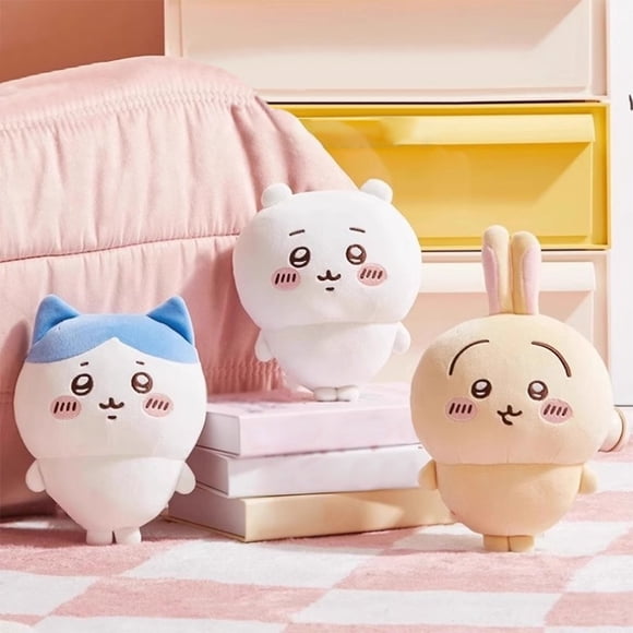 Peggybuy Plush Soothing Toy Soft Stuffed Throw Doll 30cm Cartoon Animal Toy Kawaii Plush Dolls Cute Chiikawa Plushies for Kids Gifts