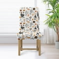 thumbnail image 4 of Xoenoiee Abstract Boho Geometric Art Print Waterproof Dining Room Chair Cover, Stretch Jacquard Parson Chair Slipcover Removable Washable Chair Protector for Home, Restaurant, Banquet, 1 Set, 4 of 7