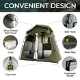 thumbnail image 5 of QUIETLEMON 7.5FT Shower Tent, 2-Room Portable Privacy Tent with Shower Bag, Outdoor Camping Toilet & Dressing Room, Instant Pop Up Shelter for Beach, Camping & Hiking, 5 of 13