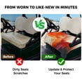 thumbnail image 4 of Golf Cart Seat Covers for 2 Seater,Orange Red Brown Microfiber Cart Seat Towel Blanket,Abstract Modern Oil Painting Street Art Absorbent NonSlip Bench Seats Protector for Golf Course 51"x31", 4 of 9