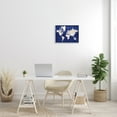 thumbnail image 2 of Stupell Industries Traditional World Map Neutral Tone Continents On Blue, 16 x 20, Designed by BlursByAI, 2 of 6