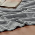 thumbnail image 3 of U by Bedsure Fleece Blankets Twin Size Grey, 260GSM Lightweight Plush Fuzzy Cozy Soft, 60x80 inches, 3 of 7