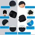 thumbnail image 3 of Gorro para aliviar el dolor de cabeza con terapia de frío y calor, mascarilla con bolsa de hielo para envolver la cabeza con hielo frío, productos para aliviar el dolor de cabeza con compresas frías,, 3 of 5