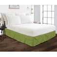 thumbnail image 2 of EASY BEDDING-100% Microfiber, Easy Fit 16" Tailored Drop, Pinch Pleated Bed Skirt-Sage Solid, King Size, 2 of 4