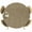 Brown, variant on Round Fitted Tablecloths with Elastic Edge Navy Blue Retro Linen Oil-Proof Waterproof Wipeable Table Cover,36" - 44"