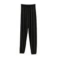 thumbnail image 2 of YYDGH Women's Home Pajamas Pants Elastic Waist Cuffed Hem Soft Lounge Pants Casual Loose Fit Sleep Pajama Bottoms with Pockets Daily Wear, 2 of 6