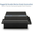 thumbnail image 4 of Pyle 6 Channel 600 Watt Marine Amplifier Bluetooth Receiver Sound System, 4 of 4