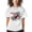White, variant on Kicking Player T Shirts for Women Short Sleeve Cotton Crewneck T-Shirt Sports Soccer Tee Tops Casual Basic T-Shirts, XS-5XL Black XS