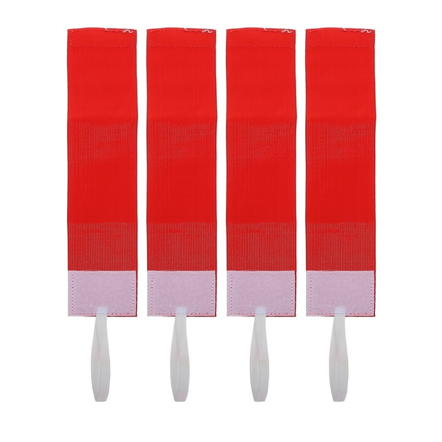 Miangastore Elastic Arm Band for Captain Red 4Pcs 6.5X33Cm Nylon