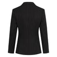 thumbnail image 4 of AZoiNM Women's Slim Fit Pinstripe Blazer Suit Set, 2 Piece Business Casual Outfit for Spring Summer Fall, Office Interview Work Attire, 4 of 7