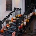 thumbnail image 5 of RECUTMS Fall Decor Black Garland, Black Decorations Garland, Artificial Black Maple Leaf Vine Pack of 2, 5 of 5