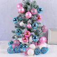 thumbnail image 2 of Juego de 100 bolas navideñas de 3/4/6 cm, delicadas y resistentes a la rotura, para decoración de árboles de Navidad, bolas galvanizadas pintadas a prueba de agua, 2 of 5
