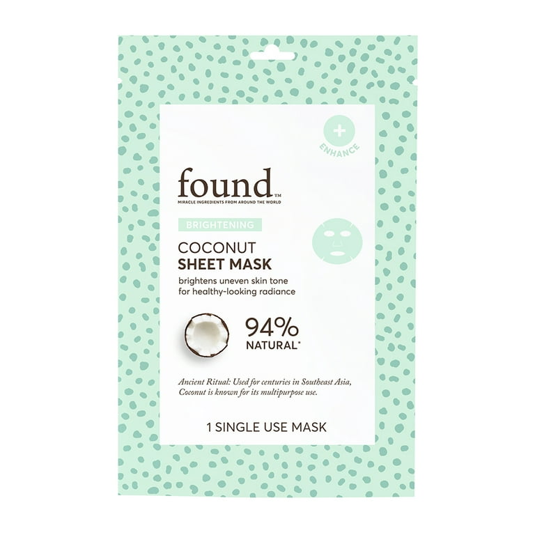 skildring Solrig lineal found Brightening Coconut Sheet Mask, 1 Count - Walmart.com
