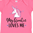 thumbnail image 4 of Inktastic My Auntie Loves Me Unicorn Girls Baby Bodysuit, 4 of 5