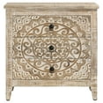 thumbnail image 4 of Mariska 3-drawer Wood Mandala Cabinet Distressed White, 4 of 13