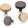 thumbnail image 2 of Ashley Norton 3884 11/2 Solid Bronze Disc 1-1/2" Mushroom Cabinet Knob - Black, 2 of 2