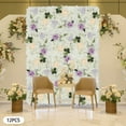 thumbnail image 5 of 12pcs White&Purple Artificial Flower Wall Panel Background, 3D Silk Rose Hydrangea Floral Panel for Wedding Party Event Photo Backdrop Wall Decor 15 * 15in, 5 of 16