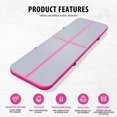 thumbnail image 2 of Air mat Tumbling Track 10ft 13ft 16ft 20ft Gymnastics Mat Thickness 4 inches for Home Use/Gym/Yoga/Training/Cheerleading/Outdoor/Beach/Park/Water/Kid with Electric Air Pump Carry Bag, 2 of 7