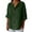 504_Green, variant on Spring Going Out Tops for Women Fall Fashion Must Have Fashion Clothing Rolled Casual T Shirt Soft Womens 3/4 Sleeve Tops Black
