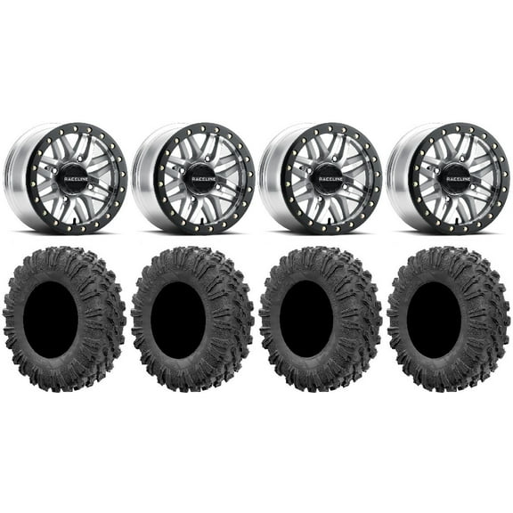 Raceline Ryno Bdlk 15" Mh Wheels 30" MotoRavage Tires Polaris RZR XP 1000 / PRO XP / Ranger XP 900/1000